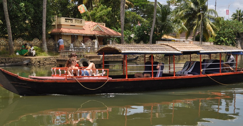 Riding on Kerala Backwaters