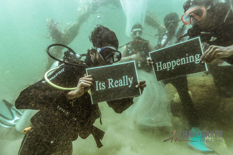 Under water wedding Kerala