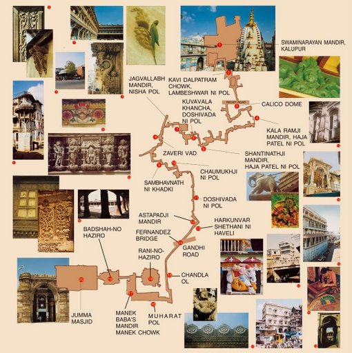 ahmedabad heritage walk map