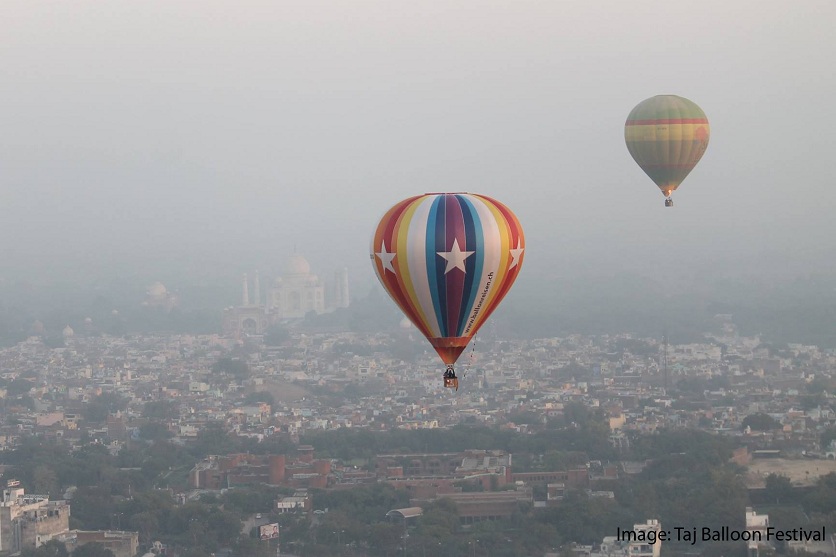 Air balloon ride at agra
