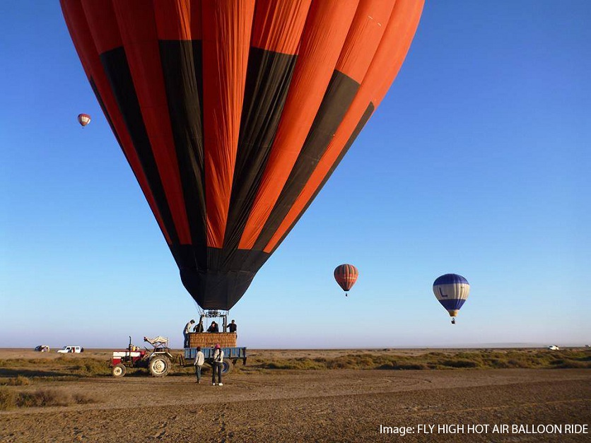 Air balloon ride in hampi, karnataka