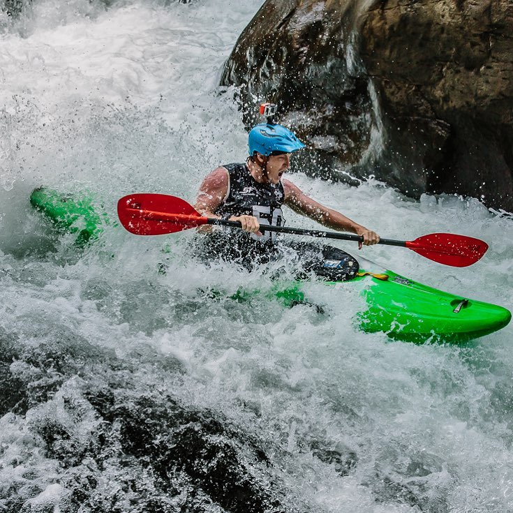 Joe Rea Dickins kayaking