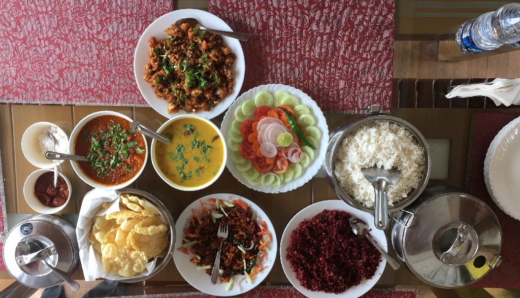 kerala houseboat food