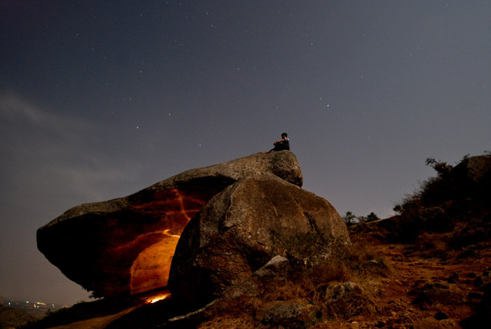 Night Trek in Skandagiri - best places to visit near bangalore