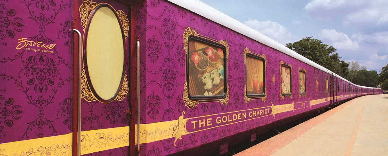 Luxurious Golden Chariot Train In India