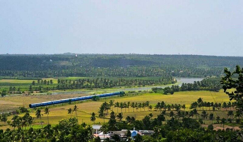 Kanyakumari to Trivandrum railway route