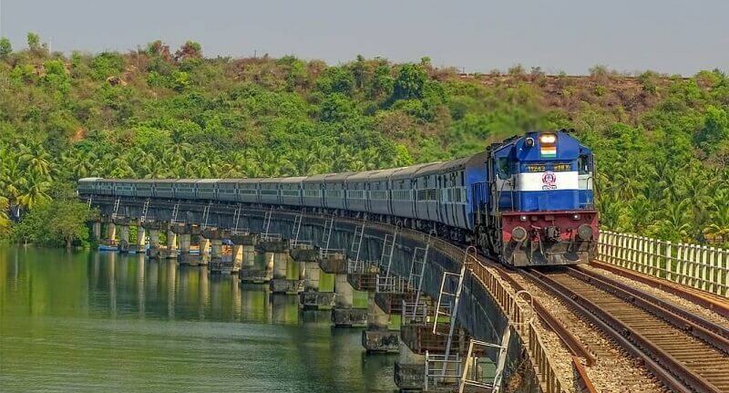 Mumbai to Goa train route