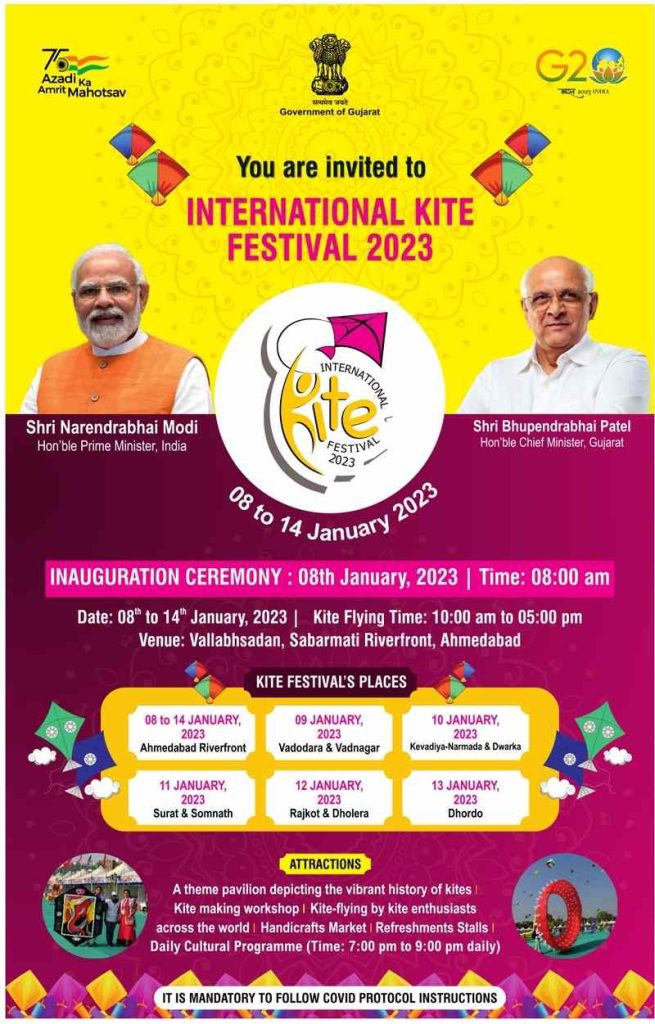 International Kite Festival at Ahmedabad Schedule