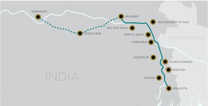 Ganga Vilas Cruise Route Map