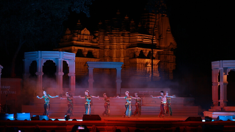 Dance performance at Khajuraho Dance Festival