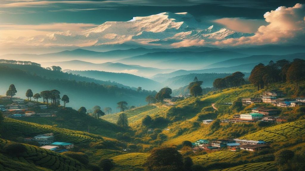 A beautiful view of Darjeeling