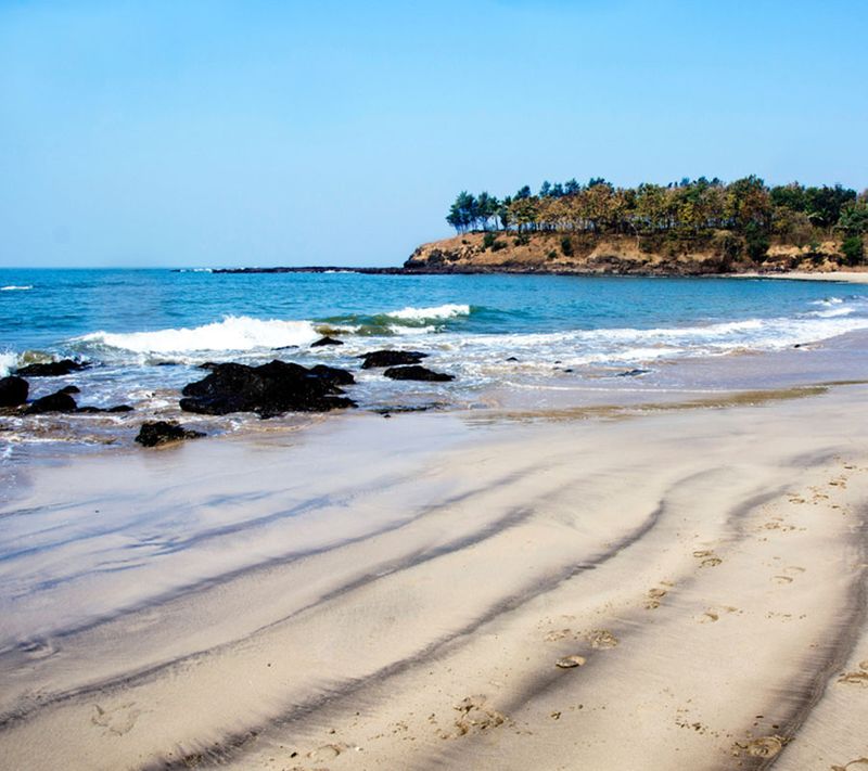 beautiful black-sand beach