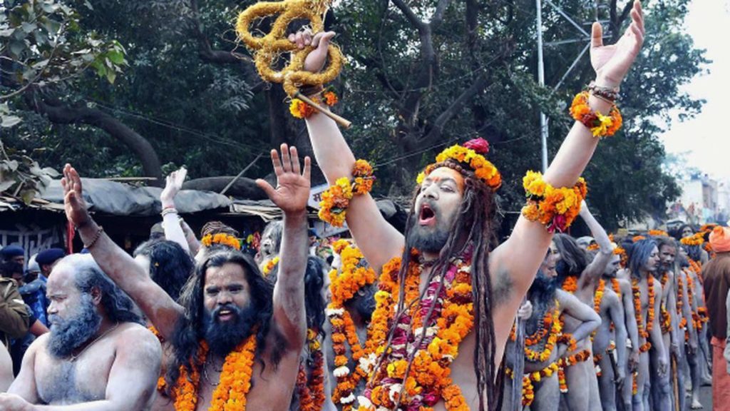 sadhus at magh mela