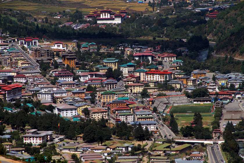 Thimphu famous city of bhutan
