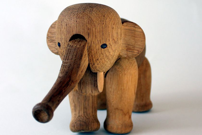 Elephant wooden sculpture