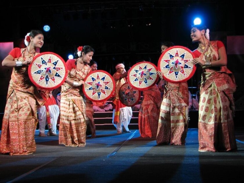 dance performance at bohag bihu festival